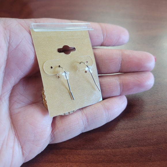 New Handmade Metal and Enamel Happy Birthday Harry Potter Dangle Earrings - Picture 3 of 5